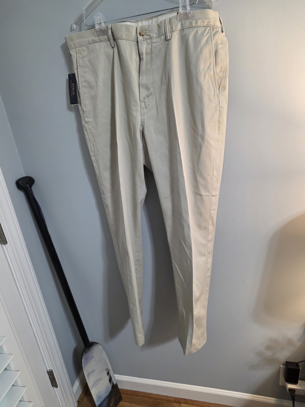 Polo by Ralph Lauren Men’s Beige Pleated Chinos